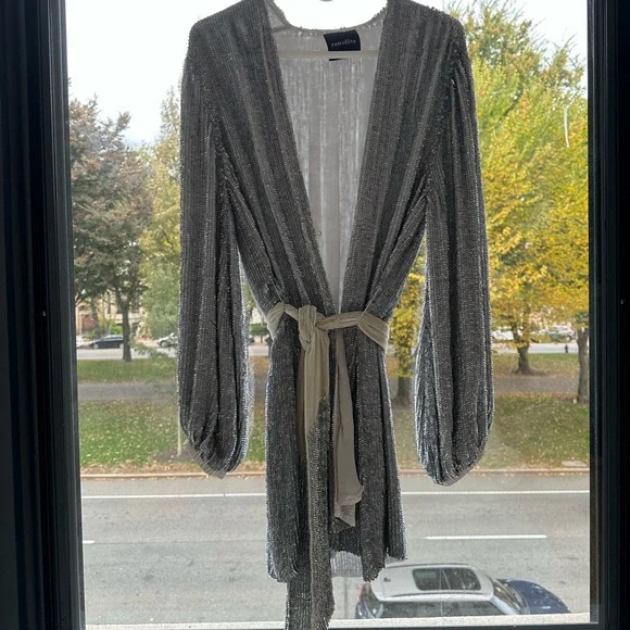 retrofete gabrielle robe dress silver retrofete gabrielle robe dress silver